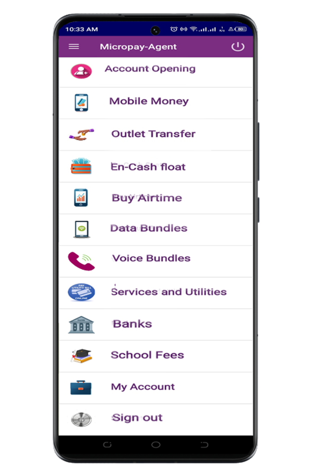 MicroPay App Screenshot 1
